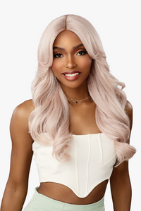 Sensationnel Glamzy Synthetic Hair Glueless HD Lace Parting Wig - CELESTIA