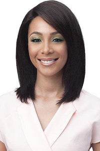Bobbi Boss 100% Human Hair Lace Wigs Bobbi Boss 100% Brazilian Virgin Remy Bundle Hair Full Lace Wig - BNGLWST16 STRAIGHT 16"