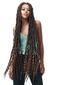 Bobbi Boss Crochet Braid Bobbi Boss Synthetic Crochet Braid - NU LOCS FRENCH TIPS 36" 2X