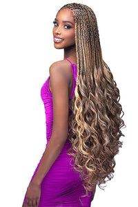 Bobbi Boss Crochet Braid Bobbi Boss Synthetic Pre-Feathered Braid - 3X BOSS BRAID PF FRENCH CURL 28"