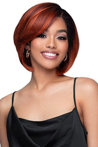 Bobbi Boss Frontal Lace Wigs Bobbi Boss Curly Edges Synthetic Deep Part Lace Wig - MLF710 AIZA