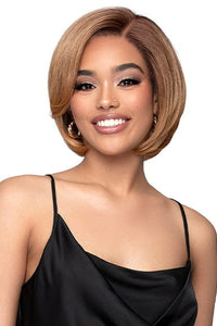 Bobbi Boss Frontal Lace Wigs Bobbi Boss Curly Edges Synthetic Deep Part Lace Wig - MLF710 AIZA