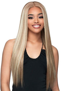 Bobbi Boss Frontal Lace Wigs Bobbi Boss Curly Edges Synthetic Deep Part Lace Wig - MLF711 GEORGINA