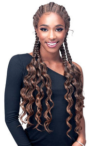 Bobbi Boss Frontal Lace Wigs Bobbi Boss Synthetic Hair Natural Style Lace Wig - MLF629 GHANA STITCH BRAID