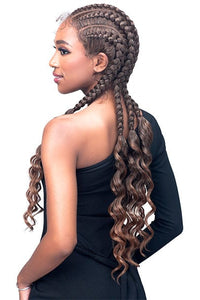 Bobbi Boss Frontal Lace Wigs Bobbi Boss Synthetic Hair Natural Style Lace Wig - MLF629 GHANA STITCH BRAID
