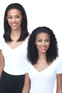 Bobbi Boss Half Wigs Bobbi Boss 100% Human Hair Wet & Wavy Headband Wig - MH1407 SALLI