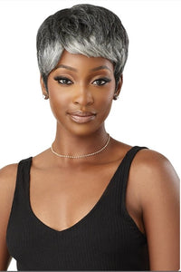 Outre 100% Human Hair Fab & Fly Gray Glamour Full Cap Wig - HH ARLETTE - SoGoodBB.com