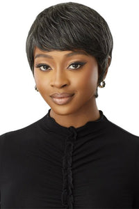 Outre 100% Human Hair Fab & Fly Gray Glamour Full Cap Wig - HH CELIA - SoGoodBB.com