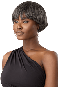 Outre 100% Human Hair Fab & Fly Gray Glamour Wig - MIKAH - SoGoodBB.com