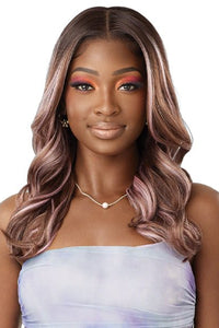 Outre Airtied Human Hair Blend Glueless 13X6 HD Lace Front Wig - HHB NATURAL WAVE 20" - SoGoodBB.com