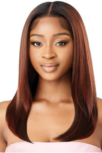 Outre Airtied Human Hair Blend Glueless 13X6 HD Lace Front Wig - HHB SLEEK YAKI 20" - SoGoodBB.com