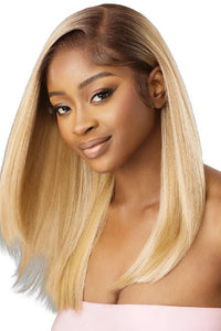 Outre Airtied Human Hair Blend Glueless 13X6 HD Lace Front Wig - HHB SLEEK YAKI 20" - SoGoodBB.com