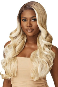 Outre Synthetic Sleeklay Part HD Lace Front Wig - SAHARI - SoGoodBB.com
