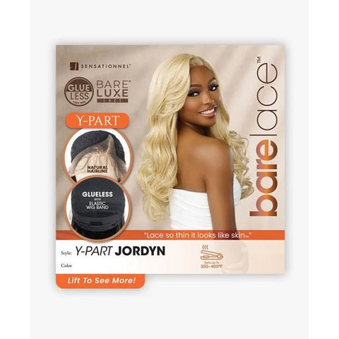 Sensationnel Barelace Synthetic Luxe Glueless Lace Front Wig - Y - PART JORDYN - SoGoodBB.com