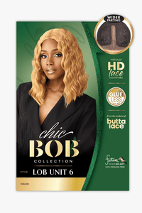 Sensationnel Butta Chic Bob 5" Deep Glueless HD Lace Front Wig - LOB UNIT 6 - SoGoodBB.com