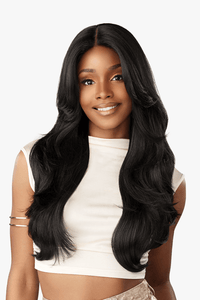 Sensationnel Glamzy Synthetic Hair Glueless HD Lace Parting Wig - ELYSIA - SoGoodBB.com