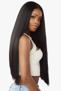 Sensationnel Kinky Edges Kinks & Co 13x6 HD Lace Front Wig - 13x6 KINKY SILK PRESSED 26 - SoGoodBB.com
