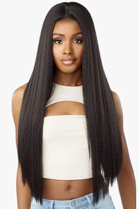 Sensationnel Kinky Edges Kinks & Co 13x6 HD Lace Front Wig - 13x6 KINKY SILK PRESSED 26 - SoGoodBB.com