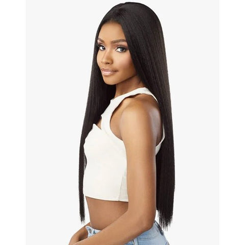 Sensationnel Kinky Edges Kinks & Co 13x6 HD Lace Front Wig - 13x6 KINKY SILK PRESSED 26 - SoGoodBB.com