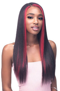 Bobbi Boss Frontal Lace Wigs Bobbi Boss Human Hair Blend 13X7 Glueless Frontal Lace Wig - MBLF007 MABLE