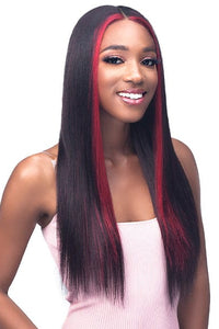Bobbi Boss Frontal Lace Wigs Bobbi Boss Human Hair Blend 13X7 Glueless Frontal Lace Wig - MBLF007 MABLE