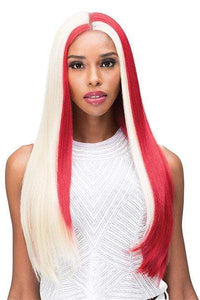 Bobbi Boss Frontal Lace Wigs DLRED/613 Bobbi Boss Synthetic 13x4 HD Lace Wig - MLF242 GARNET