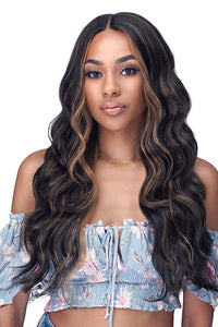 Bobbi Boss Human Hair Blend Lace Wigs Bobbi Boss Designer Mix Human Hair Blend HD Lace Wig - MOGL100 MINA