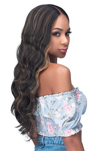 Bobbi Boss Human Hair Blend Lace Wigs Bobbi Boss Designer Mix Human Hair Blend HD Lace Wig - MOGL100 MINA