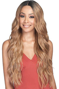Bobbi Boss Human Hair Blend Lace Wigs Bobbi Boss Human Hair Blend Deep Part Swiss Lace Front Wig - MBLF210 MORA
