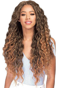 Bobbi Boss Human Hair Blended (Multi Pack) Bobbi Boss Miss Origin Designer Mix 12A Weave Bundle - NATURAL OCEAN WAVE 3PC + Free Closure