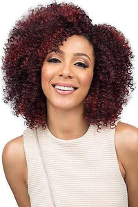 Bobbi Boss Human Hair Blended (Multi Pack) Bobbi Boss Miss Origin Designer Mix Human Hair Blend Short Weave - JERRY CURL 3PC + Free Closure