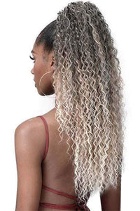 Bobbi Boss Miss Origin Tress Up Human Hair Blend Ponytail - MOD023 WATER WAVE 28" - Clearance - SoGoodBB.com