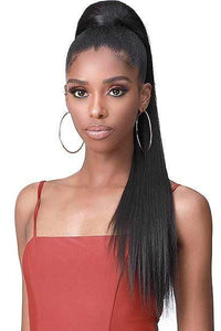 Bobbi Boss Ponytail Bobbi Boss Miss Origin Tress Up Human Hair Blend Ponytail - MOD010 YAKI STRAIGHT 28"