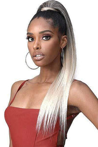 Bobbi Boss Ponytail Bobbi Boss Miss Origin Tress Up Human Hair Blend Ponytail - MOD010 YAKI STRAIGHT 28"