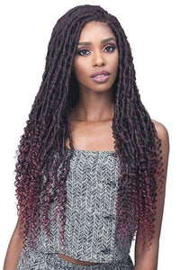 Bobbi Boss Synthetic Hair Lace Front Wig - MLF619 NU LOCS CURLY TIPS 30 - Clearance - SoGoodBB.com