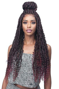 Bobbi Boss Synthetic Hair Lace Front Wig - MLF619 NU LOCS CURLY TIPS 30 - Clearance - SoGoodBB.com
