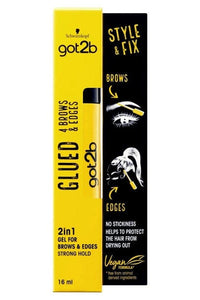 Got2b Glued 4brows & Edges 2in1 Gel - Strong hold - 16ml - (C) - SoGoodBB.com