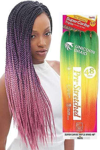 Janet Collection Pre Stretched Unicorn Crochet Braid - 3X SUPER CARIBE TRIPLE 48" - Clearance - SoGoodBB.com