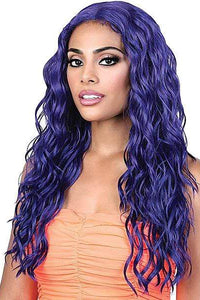Motown Tress Let's Lace Deep Part Synthetic Swiss Lace Front Wig - LDP NEON3 - Clearance - SoGoodBB.com