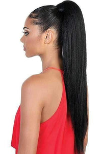 Motown Tress Pony Wrap Drawstring Synthetic Ponytail - PD WRAP24 CURLABLE STRAIGHT 24" - Clearance - SoGoodBB.com