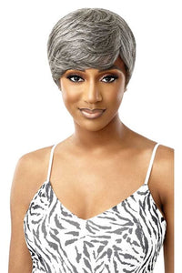 Outre 100% Human Hair Fab & Fly Gray Glamour Full Cap Wig - ASHA - SoGoodBB.com