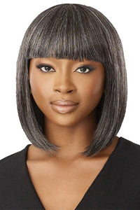 Outre 100% Human Hair Fab & Fly Gray Glamour Full Cap Wig - HH DERIA - SoGoodBB.com