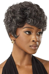 Outre 100% Human Hair Fab & Fly Gray Glamour Full Cap Wig - HH JOAN - SoGoodBB.com