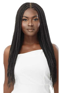 Outre 13x4 HD Pre-Braided Lace Front Wig - KNOTLESS SQUARE PART BRAIDS 26" - SoGoodBB.com