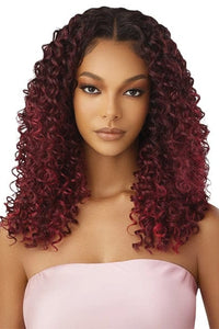 Outre Airtied Human Hair Blend Glueless 13X6 HD Lace Front Wig - HHB DOMINICAN CURLY 22" - SoGoodBB.com