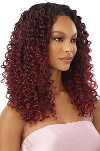 Outre Airtied Human Hair Blend Glueless 13X6 HD Lace Front Wig - HHB DOMINICAN CURLY 22" - SoGoodBB.com