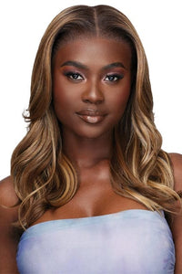 Outre Airtied Human Hair Blend Glueless 13X6 HD Lace Front Wig - HHB LOOSE BODY WAVE 18" - SoGoodBB.com