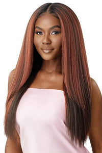 Outre Airtied Human Hair Blend Glueless 13X6 HD Lace Front Wig - HHB PERM YAKI 26" - SoGoodBB.com