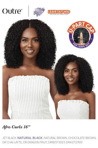 Outre Big Beautiful HH Blend Leave Out U Part Wig - AFRO CURLS 16" - SoGoodBB.com