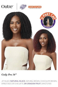 Outre Big Beautiful HH Blend Leave Out U Part Wig - COILY FRO 14" - SoGoodBB.com